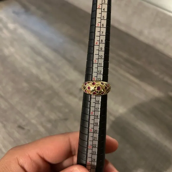 14k yellow gold & Ruby ring - Picture 7 of 7